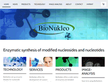 Tablet Screenshot of bionukleo.com